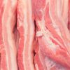 Pork belly in the fresh market